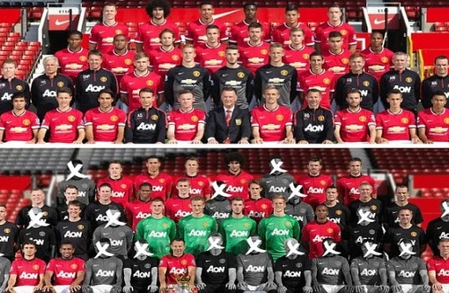 M.U gây sốc với kiểu chụp hình lưu niệm mùa giải “không giống ai”