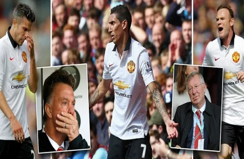 Chùm ảnh: Di Maria gặp "hạn", Louis van Gaal hết "phép", M.U nhạt nhoà
