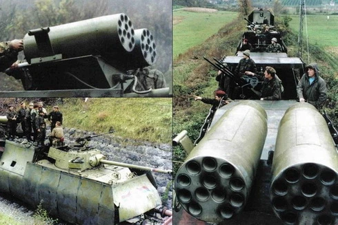 [ẢNH] Kinh ngạc trước sức mạnh đoàn tàu bọc thép của Quân đội Nam Tư