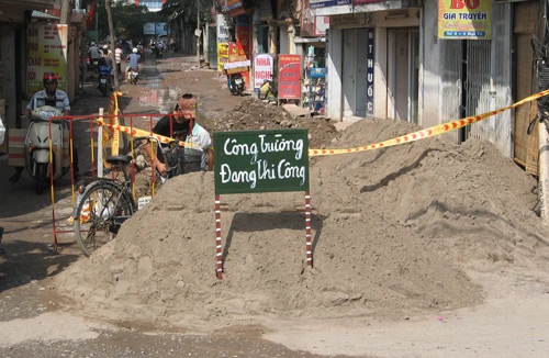 Đã khởi công cải tạo phố Đại Từ