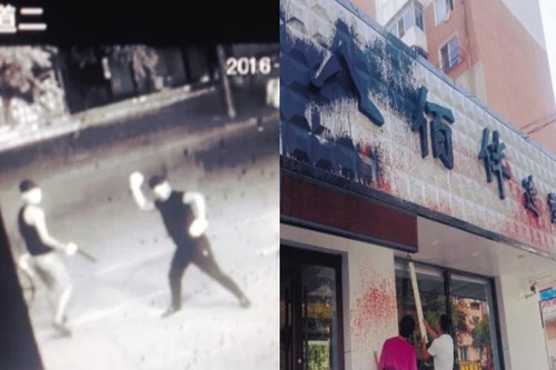 Phá cửa hiệu vì bị… cắt tóc xấu