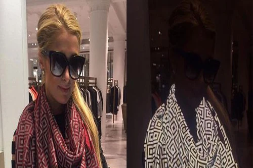 Khăn tàng hình trước máy ảnh