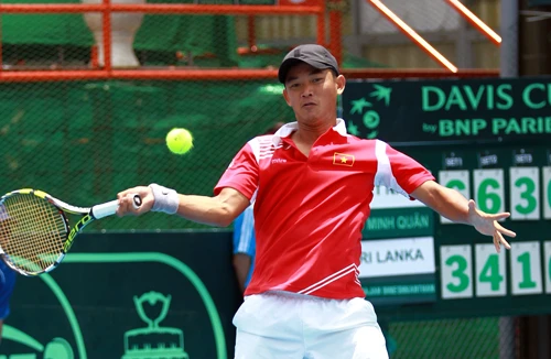 Davis Cup nhóm II: ĐT Việt Nam tạm dẫn Sri Lanka 1-0