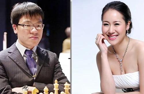 Lê Quang Liêm sánh bước cùng hoa hậu thế giới người Việt tại Olympic 2012