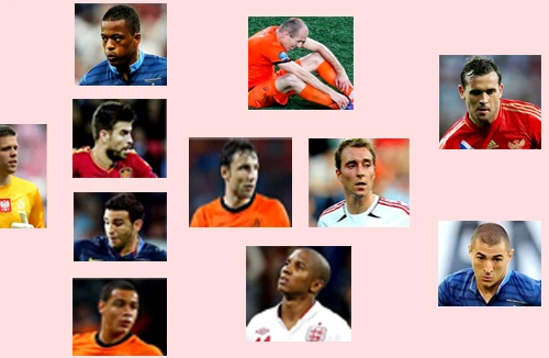 Đội hình sao gây thất vọng nhất EURO 2012
