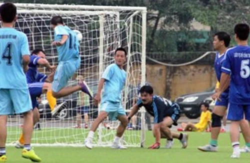 Ngành công thương tổ chức giải bóng đá phong trào