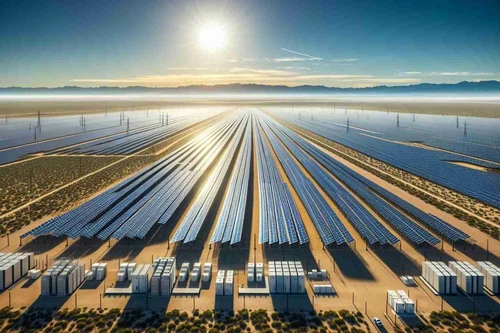 Trang trại điện mặt trời lưu trữ điện bằng pin lớn nhất thế giới đi vào hoạt động