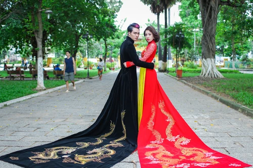 Miss Ngọc Trân khoe sắc rạng ngời với thiết kế của Minh Hùng