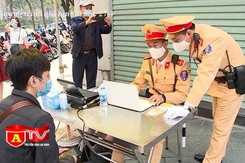 Xử lý vi phạm giao thông qua hệ thống dữ quốc gia về dân cư