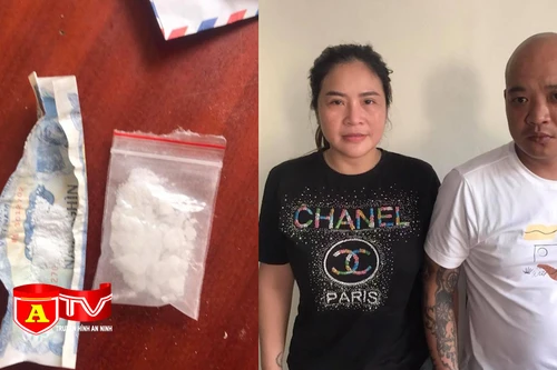 Tuần tra kiểm soát bắt giữ đôi nam nữ tàng trữ ma tuý