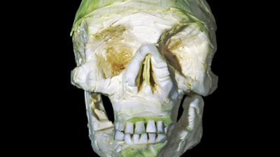 Chế tác sọ người từ… rau quả