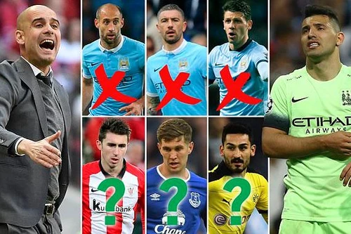 Lộ diện những gương mặt sắp bị Guardiola đẩy khỏi Man City 