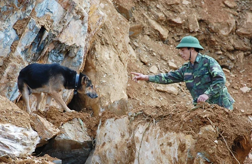 Vụ lở đất trên Quốc lộ 6: Vật vã tìm xác người tử nạn