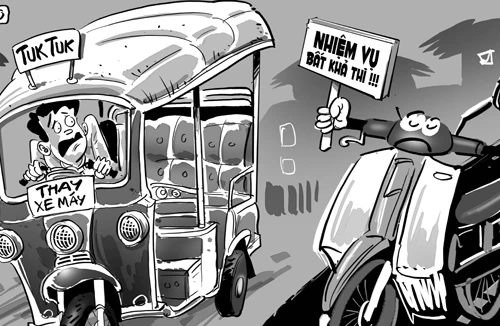 Đề xuất nhập xe tuk tuk: Giao thông chỉ thêm hỗn loạn 