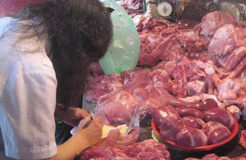 Truy tìm thịt lợn có chất tạo nạc