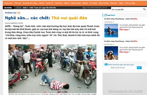 Phẫn nộ với “nghề săn… xác chết” 