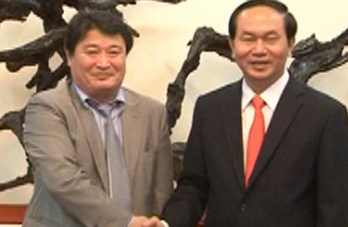 Bộ trưởng Trần Đại Quang tiếp Đại sứ Mông Cổ 