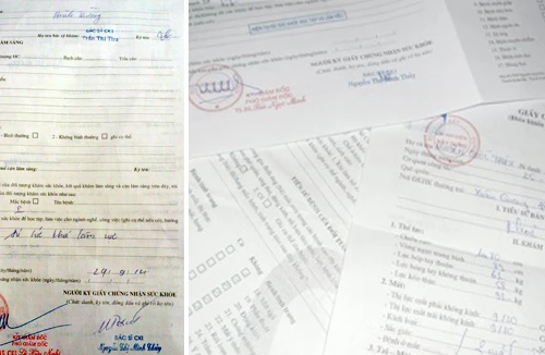 Giấy khám sức khoẻ bán qua… tin nhắn!