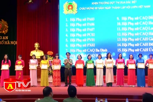 CATP Hà Nội kỷ niệm 90 năm Ngày thành lập Hội Liên hiệp phụ nữ Việt Nam