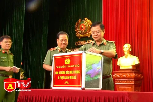 CATP Hà Nội phát động ủng hộ đồng bào miền Trung bị thiệt hại do mưa lũ