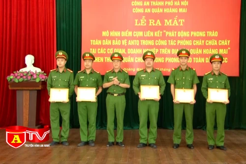 Ra mắt mô hình điểm cụm liên kết PCCC tại các cơ quan, doanh nghiệp ở Hoàng Mai