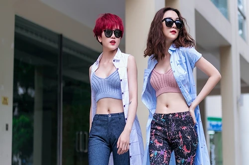 Thiều Bảo Trang - Thiều Bảo Trâm cực gợi cảm với thời trang dạo phố