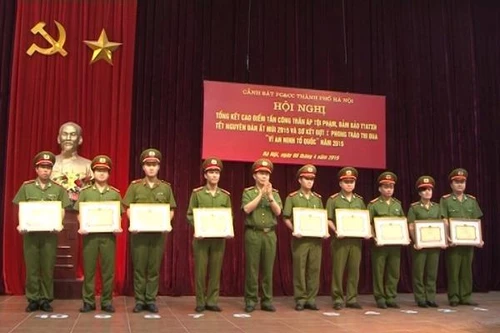 Cảnh sát PC&CC Hà Nội tổng kết cao điểm tấn công trấn áp tội phạm