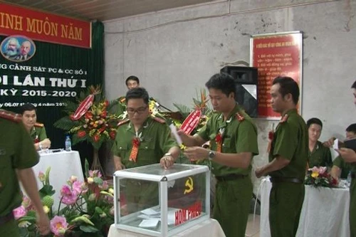 Cảnh sát PC&CC số 1 tổ chức Đại hội Đảng bộ lần thứ nhất