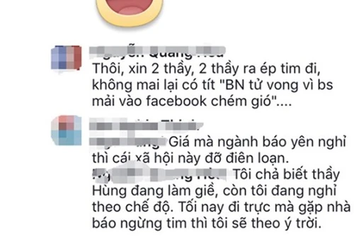 Yêu cầu xử lý nghiêm bác sĩ mạt sát nhà báo trên facebook