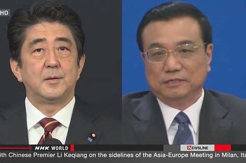 Thủ tướng Nhật-Trung lần đầu gặp nhau 