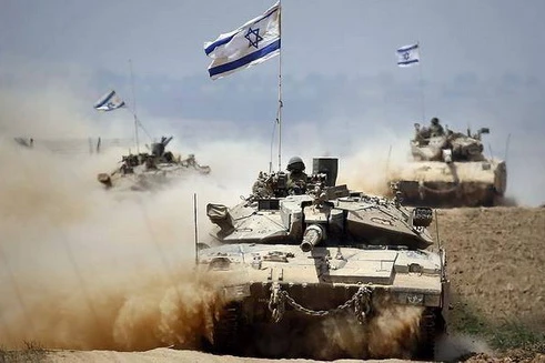 [ẢNH] Trung Đông nóng bỏng sau khi bộ binh Israel được huy động trả đũa Hamas