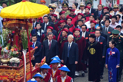 Lãnh đạo Đảng, Nhà nước dâng hương tưởng nhớ các vua Hùng