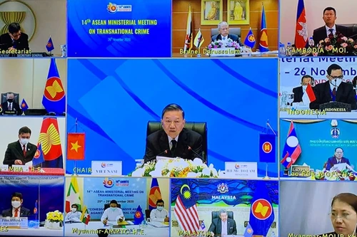 Thông qua tuyên bố chung của Hội nghị Bộ trưởng ASEAN về phòng, chống tội phạm xuyên quốc gia lần thứ 14 