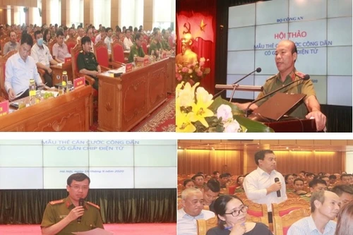 Các yếu tố bảo mật của thẻ Căn cước công dân gắn chíp điện tử được thiết kế trên phần mềm chuyên dụng