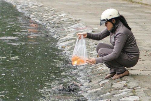 Chùm ảnh: "Táo quân" lên trời, nilon ở lại