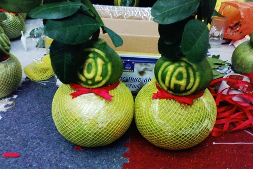 Bưởi hồ lô - Trái lạ chơi Tết 