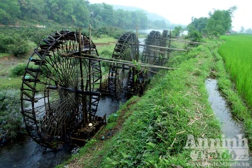 Xem chiếc “máy bơm” khổng lồ chạy bằng nước suối.