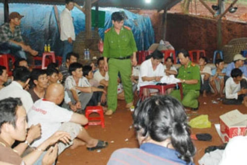 Phá trường gà cực lớn, bắt gần trăm đối tượng