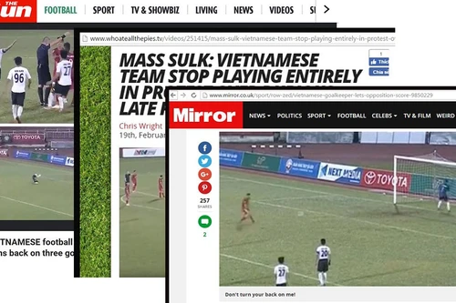 Báo nước ngoài đồng loạt chế giễu "vết nhơ V-League" trận TP.HCM - Long An