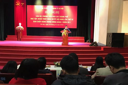 Báo chí Hà Nội quán triệt Nghị quyết Trung ương 4, khóa XII