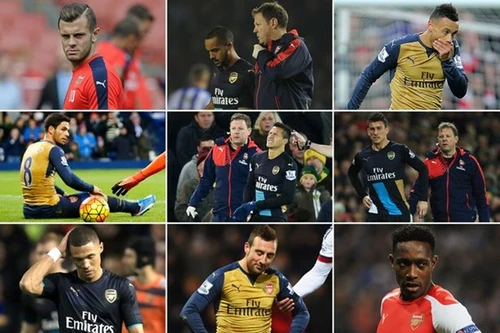 Giật mình với cuộc khủng hoảng chấn thương tại Arsenal 