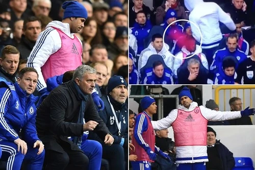 Costa cay cú ném áo tập về phía Mourinho