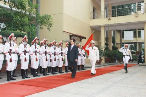 Thủ tướng Nguyễn Tấn Dũng dự Lễ gặp mặt nhân dịp 69 năm Ngày truyền thống lực lượng Công an nhân dân