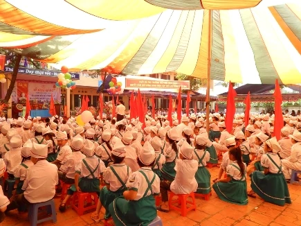 Niềm vui lớn của cô trò trường Tiểu học Bình Minh A