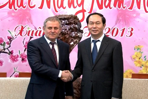 Bộ trưởng Trần Đại Quang tiếp đoàn an ninh Ukraine