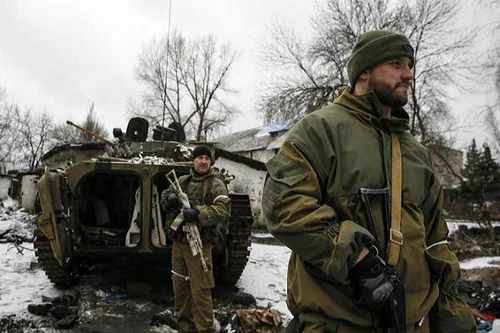 Gia đình binh lính Ukraine biểu tình tại Lviv