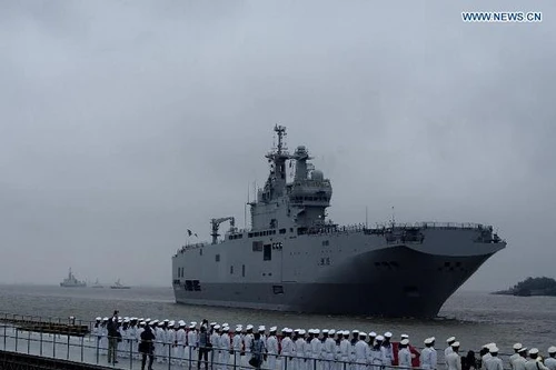 Đội tàu Mistral của hải quân Pháp thăm Trung Quốc 