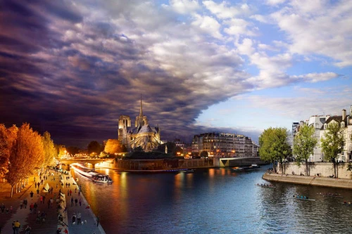 Độc đáo những bức ảnh "nửa ngày, nửa đêm"