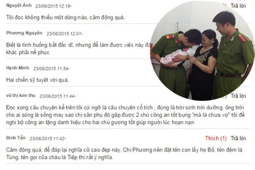 Cảnh sát hình sự Hà Nội đỡ đẻ trong đêm giông gió: Hơn cả chuyện cổ tích!