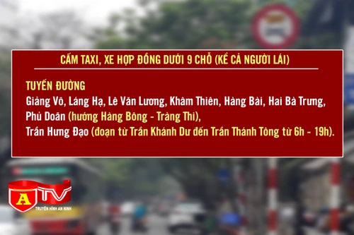 Hà Nội khôi phục biển cấm xe hợp đồng trên 10 tuyến phố từ ngày 15-9